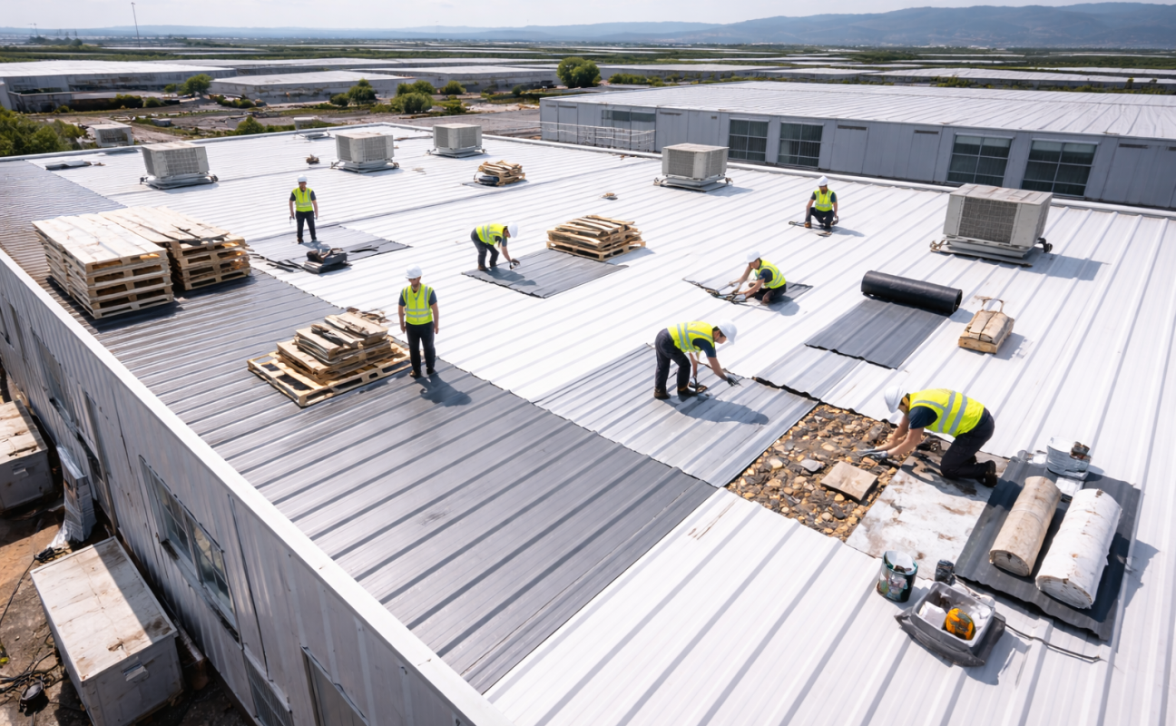 VKM Cubiertas Industriales · Rehabilitación, Reparación, Impermeabilización y Pintura Reflectante para Cubiertas Industriales en Penedès i Garraf